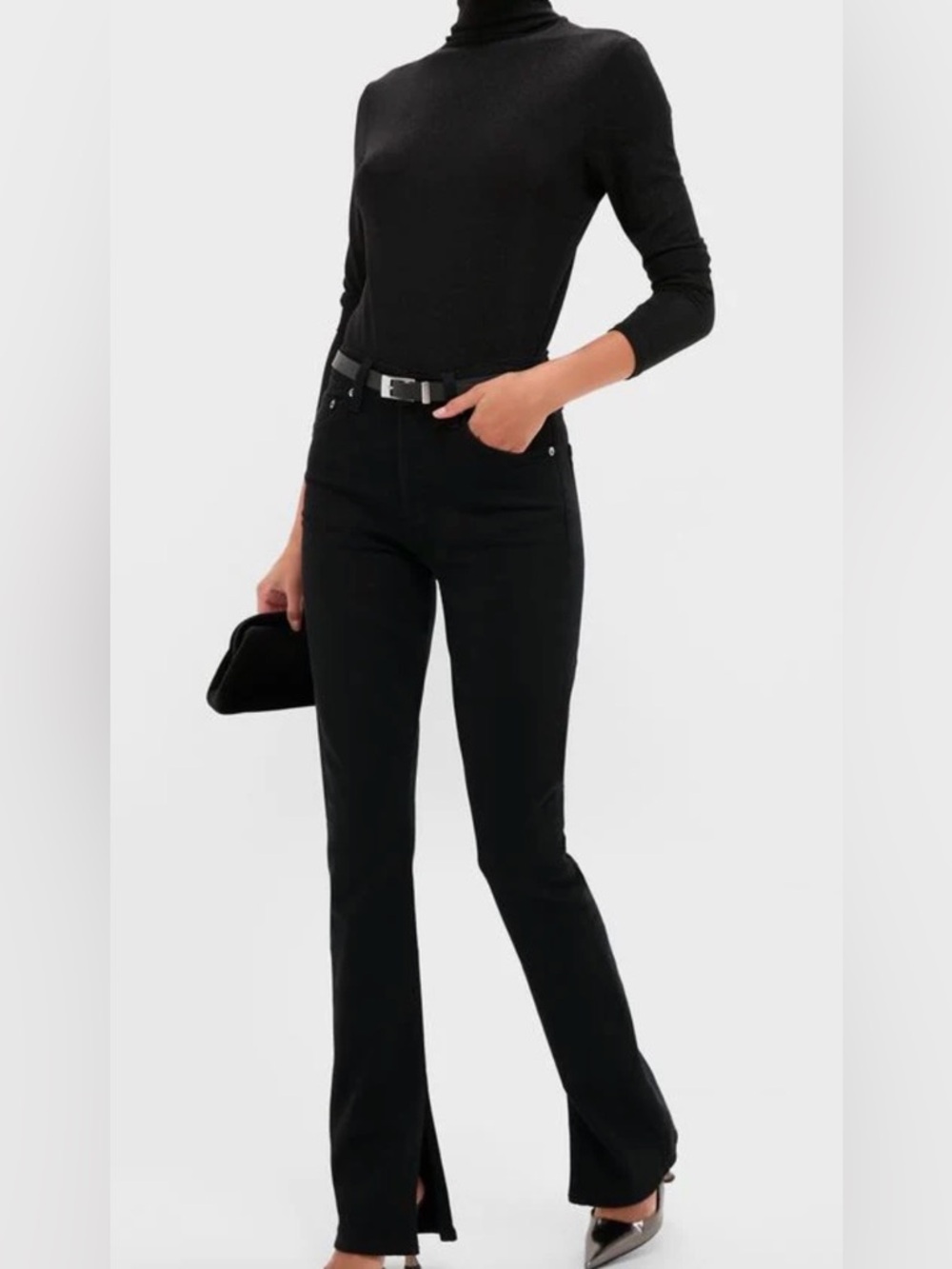 AGOLDE Immersion Ingram Split Skinny black jeans size 30